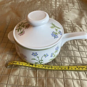 Vintage Noritake Blütenblätter Plus Deckel 1 Quart Kochtopf mit Griff - Bild 1 von 10