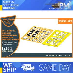 Clear Prop CPA144002 - 1/144 - OV-1 A/JOV-1A Mohawk PE parts and  painting mask - Picture 1 of 8