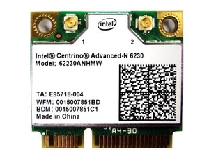 Dell Laptop 0XXG96 Intel 6230 62230ANHMW WiFi WLAN Wireless Card Bluetooth BT... - Picture 1 of 1