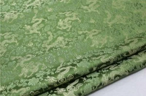 Faux Silk Brocade (Small Dragon) Jacquard Damask Kimono Fabric Material*BC1 - Picture 1 of 49