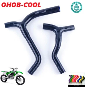 Manguera de refrigerante de radiador de silicona negra para Kawasaki KX450F/KX 450 F 2016 2017 2018 - Imagen 1 de 10