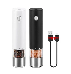 Elektrische Salz und Pfeffermühle Set, Automatische Schwerkraft Salz und Pfeffermühle - Bild 1 von 8