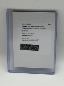 2024-25 Prizm Black Tristen Newton Sensational Signatures Silver Auto #SS - NEU - Bild 1 von 1