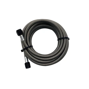 Snow Performance 5' Stainless Steel Braided Water Methanol Line (4AN BLACK) - Picture 1 of 4