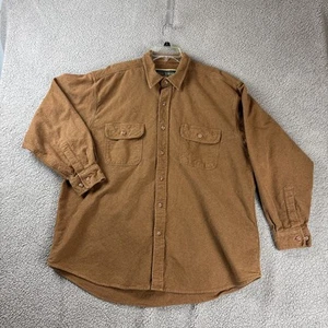 Field & Stream Shirt Men’s XLarge Brown Flannel Chamois Long Sleeve Button Up - Picture 1 of 11