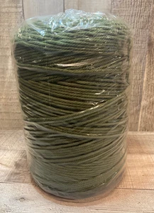 Macramé Cord Cotton Rope, 5mm, 2000ft Bulk Spool Twisted 3-Ply Craft String - Picture 1 of 6