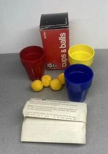 Vintage ROYAL MAGIC CUPS AND BALLS Trick w/ Original Box & Instructions - Picture 1 of 7
