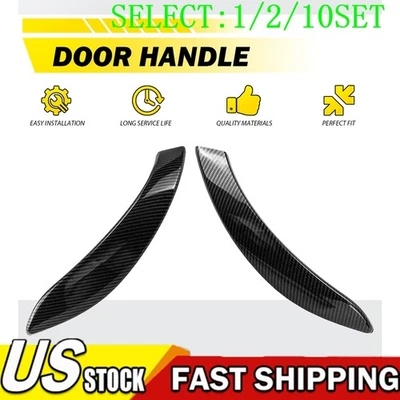 Cubierta de manija de puerta de fibra de carbono para BMW serie 3 4 F30 F31 F32 F35 1 ~ 10X Foto 1 de 4