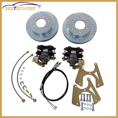 For 1963-1970 Chevy C10 Truck Rear 6 Lug Disc Brake Kit Foto 1 de 4