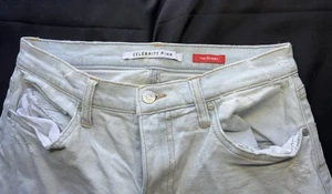 Pantalones de mezclilla blancos desgastados rosa celebridad para mujer - talla 7/28 Boyfriend - Imagen 1 de 11