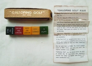 Galloping Golf Dice Game For Golfers - Picture 1 of 2