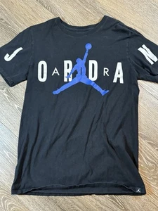 Nike Air Jordan Mens Stretch T-Shirt Black Iconic Logo Jumpman Sz Small - Picture 1 of 6