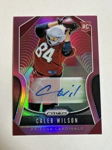 2019 Panini Prizm Rookies Caleb Wilson #367 Pink Prizm Autographs (AU, RC) - Picture 1 of 2