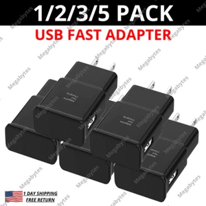 USB Fast Charger Plug Wall Power Adapter Block For Samsung Android Google Phone - Picture 1 of 13