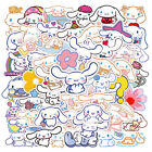 50pcs Anime Cinnamoroll Sanrio Cute Stickers for Laptop Water Bottle Skateboard`