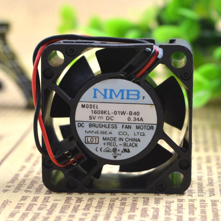 NMB 1608KL-01W-B40  40*40*20mm  DC 5V 0.34A  2-wire  Case Cooling Fan - Image 1 of 1