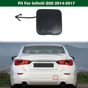 1PC Rear Bumper Towing Hook Eye Cover Trailer Cap For Infiniti Q50 2014-2017 - Picture 1 of 9