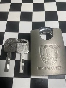 RARE Tieshen Padlock w/2 keys High Security Hardened - Picture 1 of 19