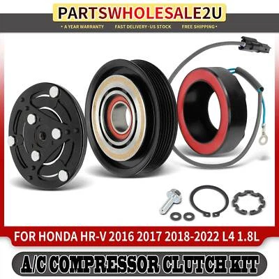 A/C AC Compressor Clutch Kit for Honda HR-V 2016 2017 2018 2019-2022 L4 1.8L - Image 1 of 4