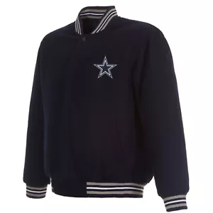 Chaqueta Reversible de Lana Diseño NFL Dallas Cowboys JH con Logotipos Bordados - Imagen 1 de 6