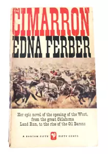 1958 CIMARRON Edna Ferber Bantam PB PULP FICTION WESTERN Oil Barons MMP - Picture 1 of 6