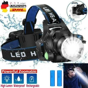 Super Hell LED Stirnlampe CREE 3 modi Scheinwerfer Kopflampe TASCHENLAMPE DHL - Bild 1 von 12