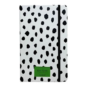 Kate Spade Journal Flamingo Dot Notebook Lt Grey Leatherette Hardcover 8.25" - Picture 1 of 10