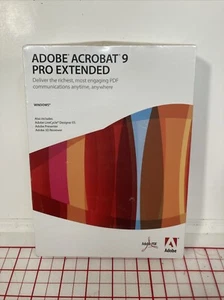 Adobe Acrobat 9 Pro Extended Professional Windows NIB Sealed - Picture 1 of 3