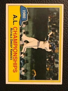 Topps 1980 A.L. 1981 Campeonatos #401 - Imagen 1 de 2