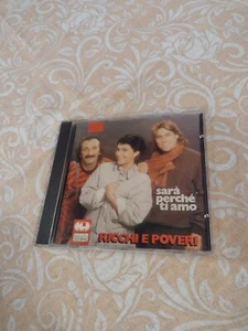 RICCHI E POVERI SARA' PERCHE' TI AMO MEGA RARO CD 1989 CGD OTTIMO CD COME NUOVO - Foto 1 di 4