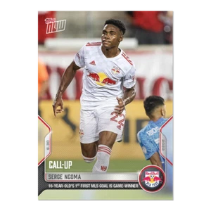 2022 Topps Now MLS 115 SERGE NGOMA NY RED BULLS CALLUP XRC ROOKIE IN HAND  - Picture 1 of 2
