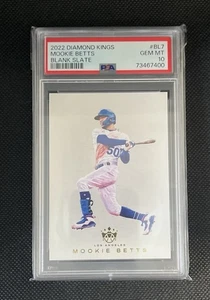 2022 Panini Diamond Kings Mookie Betts Blank Slate PSA 10 Case Hit GemMint!! - Picture 1 of 2