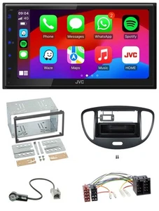 JVC Bluetooth 2DIN MP3 DAB USB Autoradio für Hyundai i10 2008-2013 schwarz - Bild 1 von 11