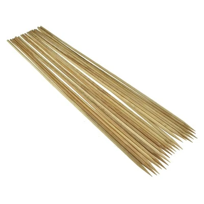 HAHIYO 16 pulgadas 20 piezas estaca de madera para plantas de bambú carbonizado natural estaca de jardín... Foto 1 de 4