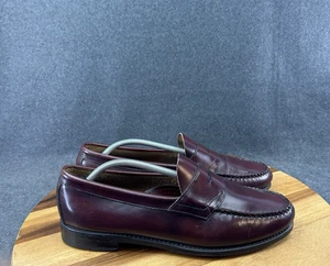 GH Bass Herren Burgund Größe 12 D Weejuns Leder Penny Halbschuhe - Bild 1 von 14