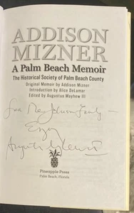 “Signed” Addison Mizner: A Palm Beach Memoir by Addison Mizner Hardcover VG - Picture 1 of 3