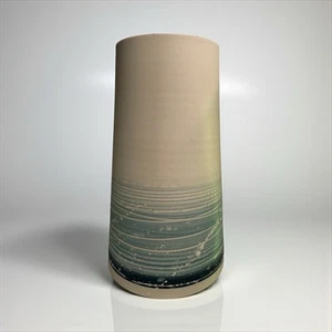 Steve Smith Ceramics Studio Pottery Wave Swirl Vase Contemporary Post Modernist - Picture 1 of 6