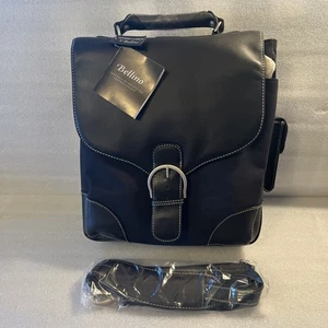 Bellino Leder Reporter Aktentasche, schwarz. NEU mit Etikett und Verpackung. Mit Riemen. - Bild 1 von 21