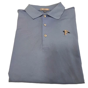 Peter Millar Golf Poloshirt Blau Kurzarm Gr. Large Neu ohne Etikett - Bild 1 von 9