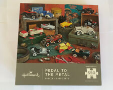 Hallmark Pedal to the Medal Jigsaw Puzzle 550 Piece Classic Toy Car Complete