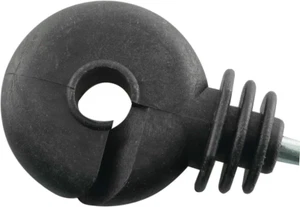 12Pcs Electric Fence Insulator Screw-In Insulator Black Self-Tapping Fence Ri... - Picture 1 of 1