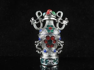 Old Chinese Hand-made Cloisonne Snuff Bottle - Picture 1 of 7