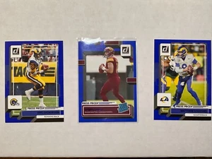 2022 Panini Donruss Football Blue Press Proof #1 to #400 Base Rookies YOU PICK - Picture 1 of 2
