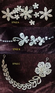 13 Pc W/3 Styles Wholesale Lots Bridal Crystal Flower Girls Princess Headdress - Picture 1 of 7