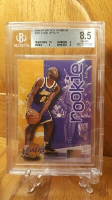 1996-97 SkyBox Premium Kobe Bryant RC #203 Basketball Card BGS 8.5 NM-MT+ w/10  - Image 1 of 2