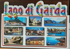 (ITA-810) ITALIA 2003 postal LAGO DI GARDA vistas publicadas con sello SG2769 - Imagen 1 de 2