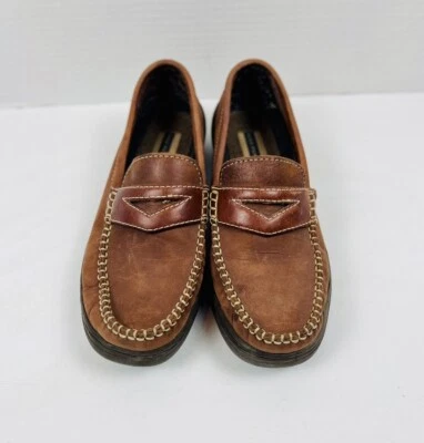 Mocasines para mujer Hush Puppies de cuero nobuck 54207 talla 8,5 M Foto 1 de 4