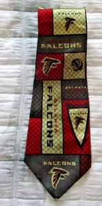Corbata de cuello de seda de fútbol americano NFL Atlanta Falcons para hombre - Imagen 1 de 5