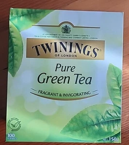 Twinings Pure Green Tea Bags 100 pack | 150g - Picture 1 of 2