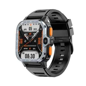 Smartwatch Męski Smartwatch Męski Czarny Kamera HD GPS Karta SIM 4G RAM 64G ROM - Zdjęcie 1 z 6